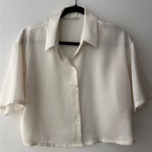 Abercrombie & Fitch Cream Button Down Shirt